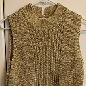 Calvin Klein - knit turtleneck sleeveless sweater